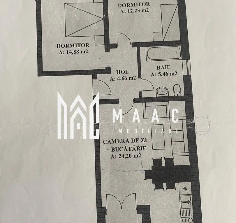 APARTAMENT 3 CAMERE i SELIMBAR I UNIRI I PARCARE