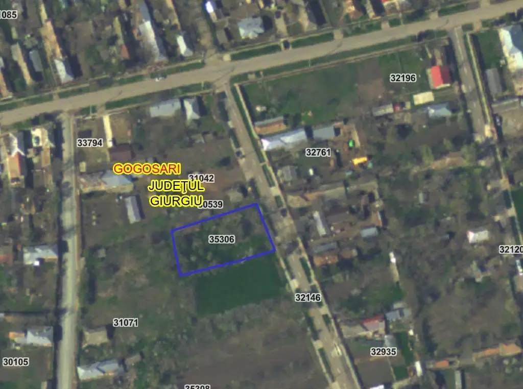 Teren intravilan 1.200 mp – Gogoșari, Giurgiu
