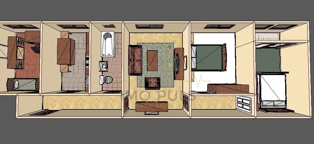4 camere la pret de 3. Pozitie excelenta.