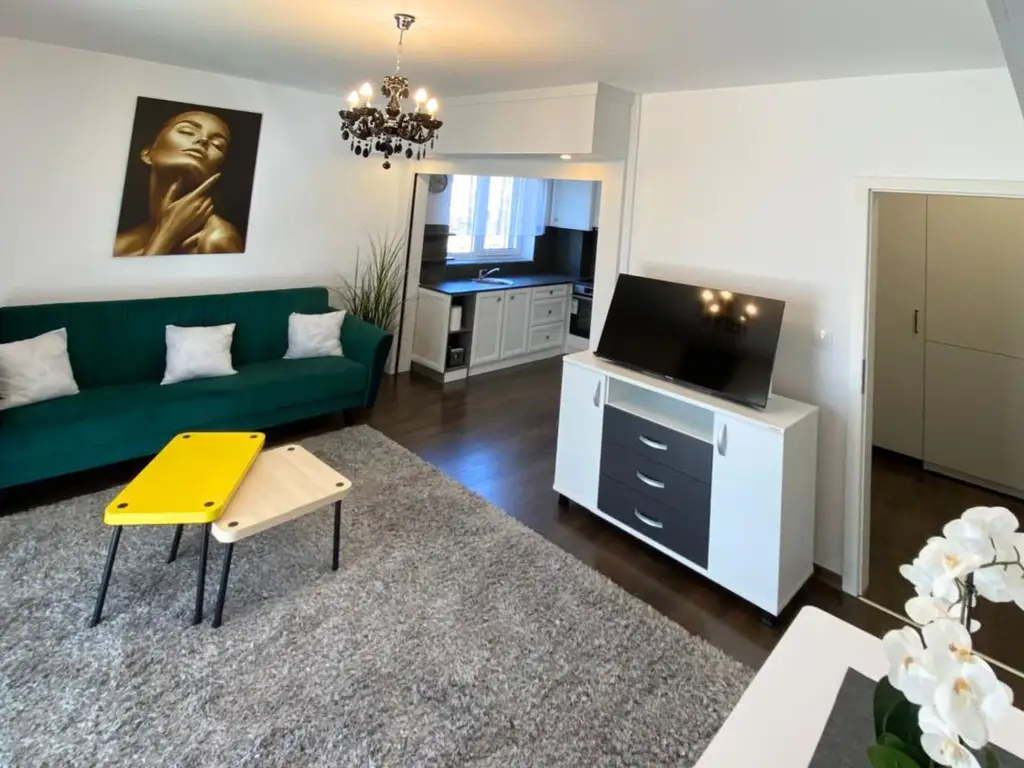 Apartament modern cu 2 camere pereți retractabili terasă parcare și boxă