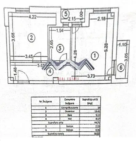 Apartament 2 camere + curte 110 mp Otopeni central