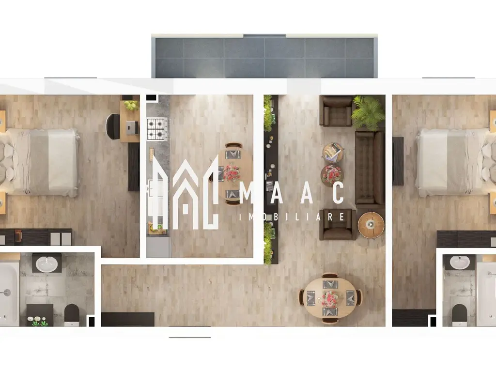 Apartament 3 camere | 69 MP | Balcon | 2 Bai | D. Stanca