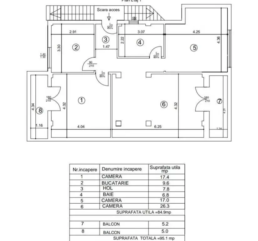 Imobiliare, Vând Apartament Iași 4 camere in vila noua, aproape de UMF