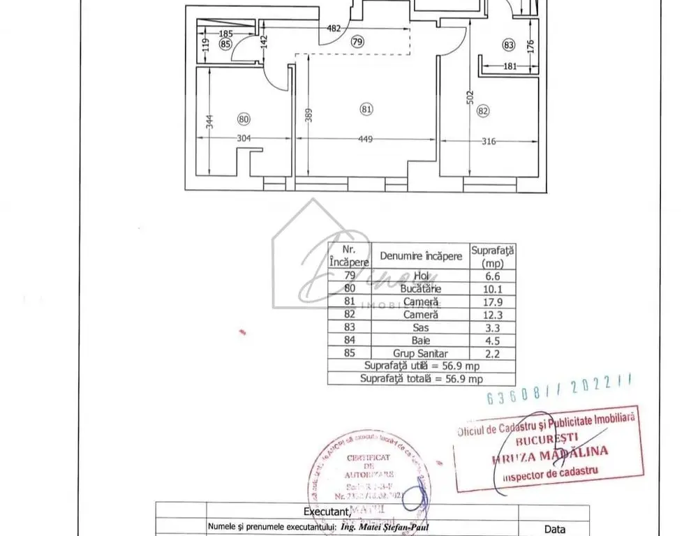 Apartament 2 camere 2 bai Onix Nord Aviației I Parter I