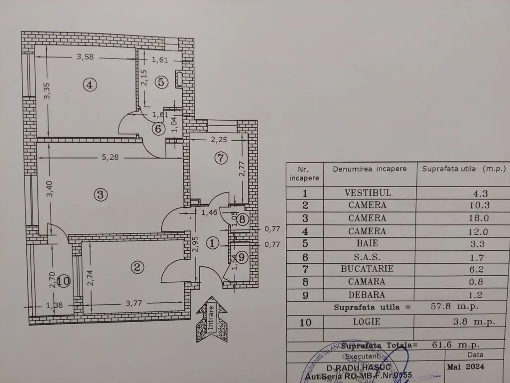 3 camere, etaj 3/4, parc IOR, metrou Nicolae Grigorescu / Titan