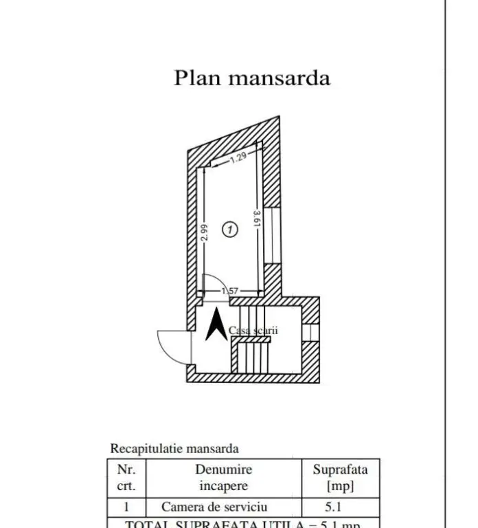 Vila P+1 Piața Muncii , strada Orzari, apartament cu 3 camere la Parer