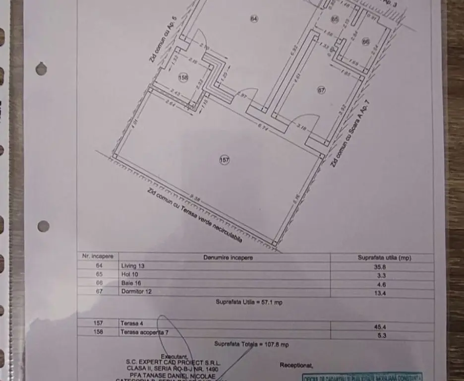 Ap 2 camere Tomis Park cu terasa 108 utili schimb