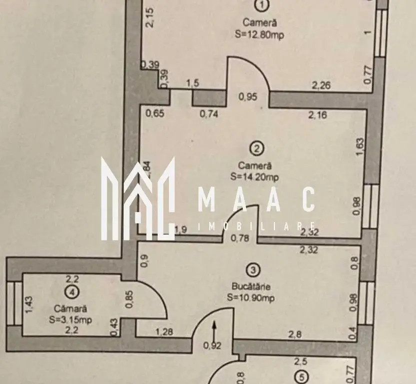 Apartament 2 camere | 45 MPU | Parter inalt | Ultracentral