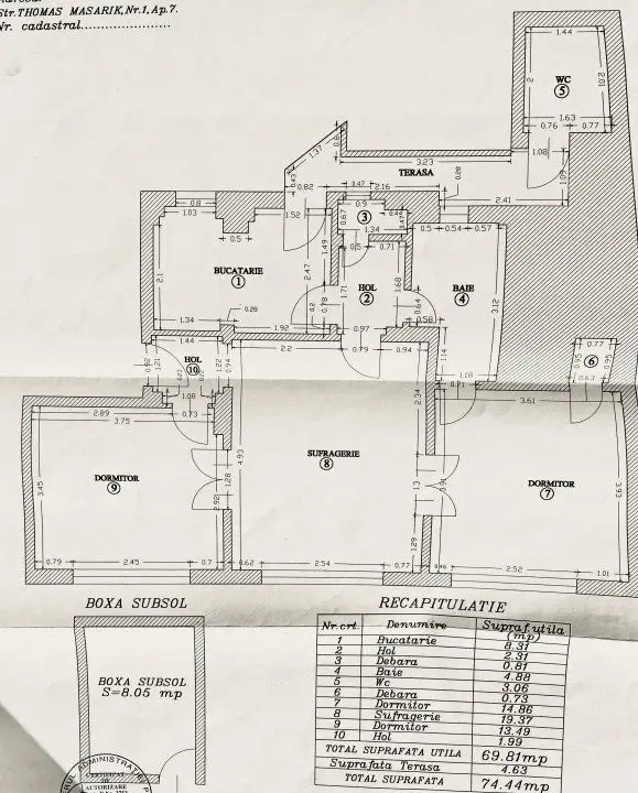 3 camere parter renovat zona Icoanei/Rosetti