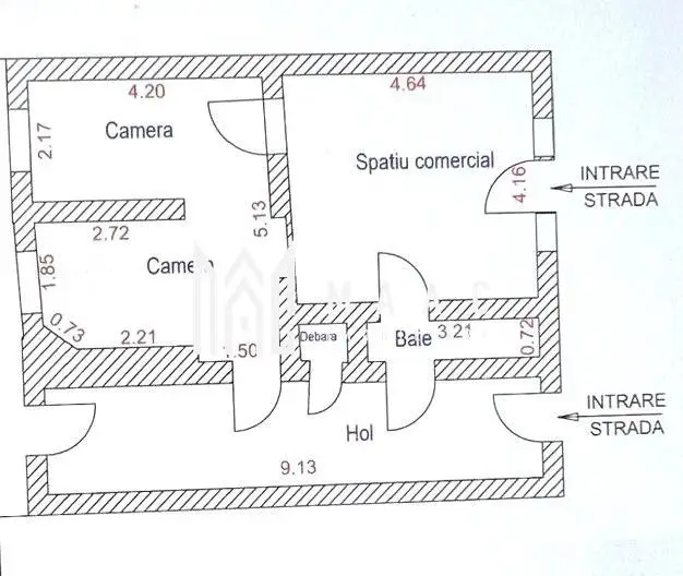 Spatiu comercial I 2 camere I Parter I Bulevardul Victoriei