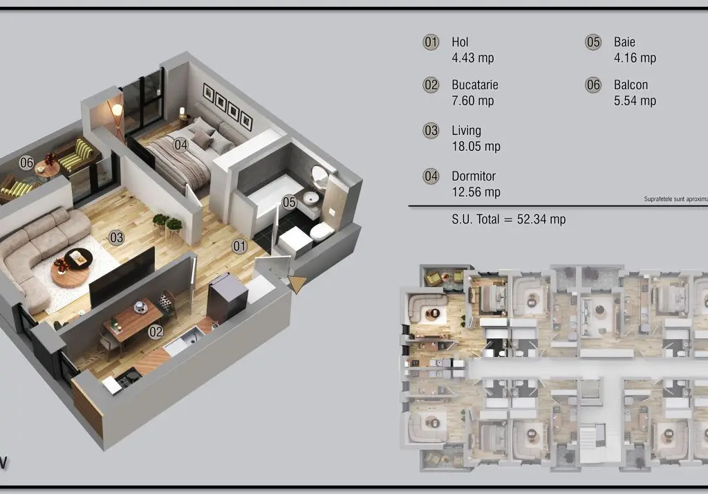 Ap. 2 cam. finalizare aprilie 2026 zona Militari Residence