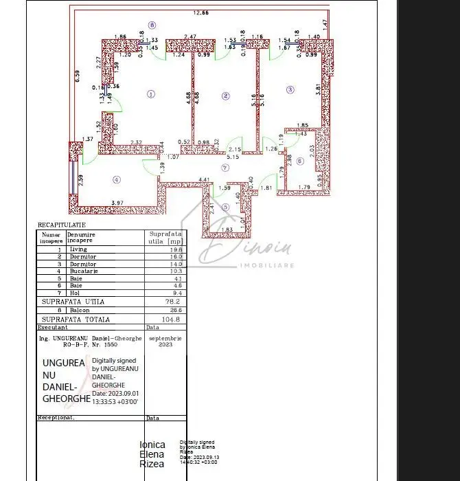 Apartament 3 camere CORTINA NORTH Pipera Aviatiei I 105 mp I COM 0%