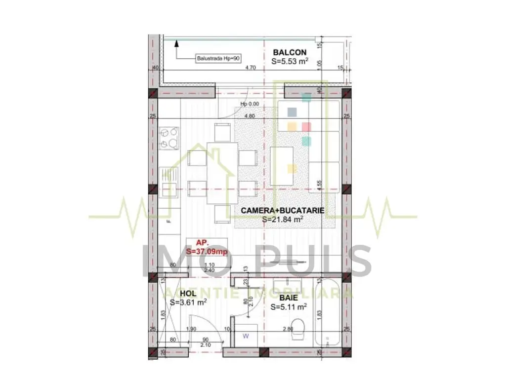 Apartament cu o camera. Giorc. Parcare inclusa