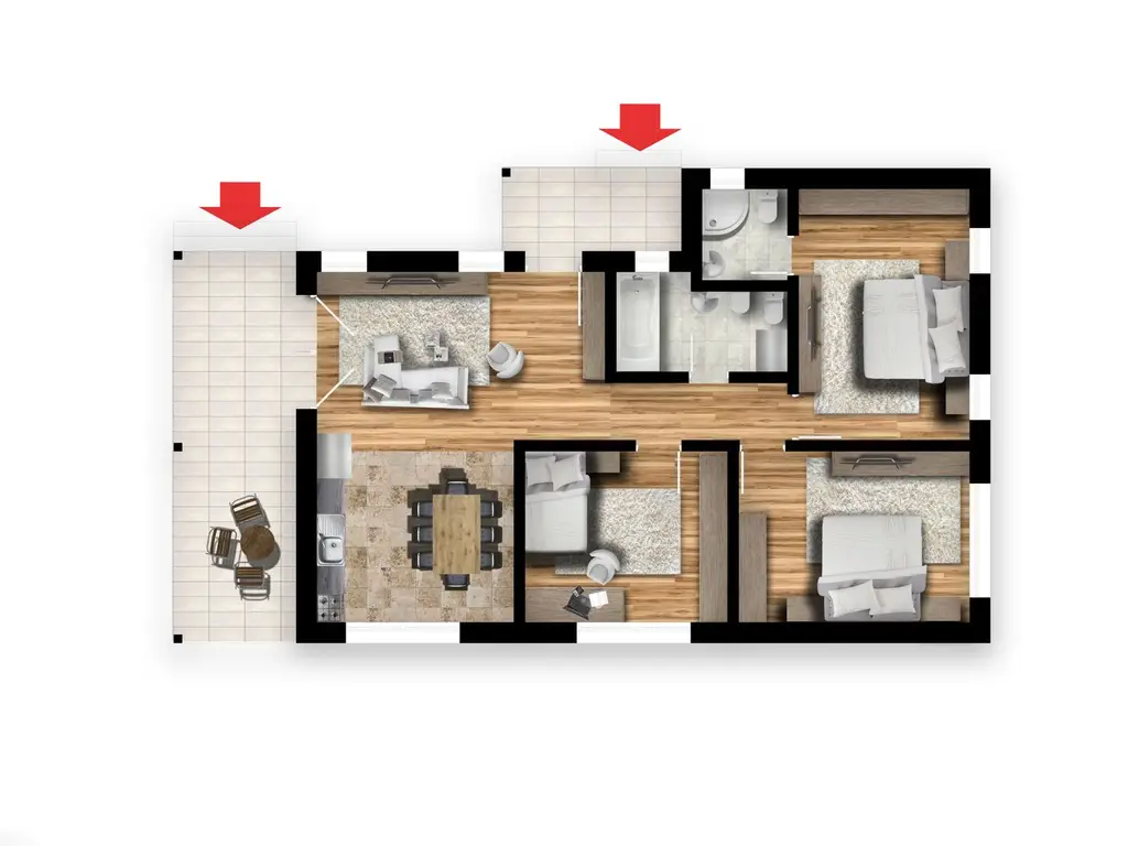 Case individuale 4 camere Trivale | zona Platou