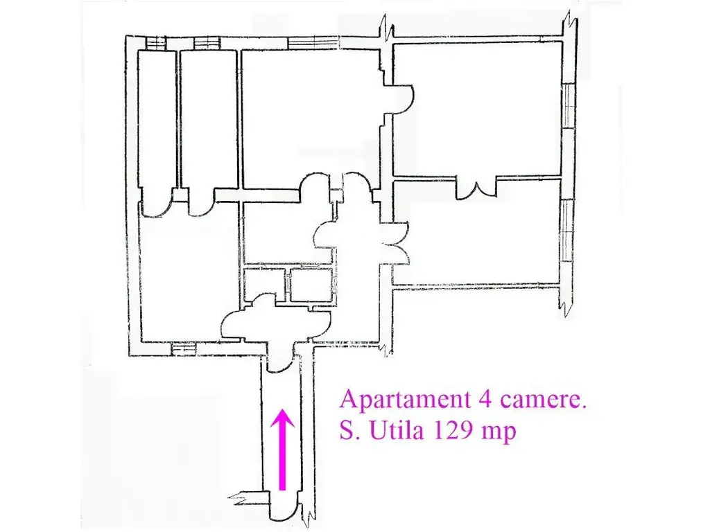 REZERVAT! Apartament cu 4 camere în Palatul Bohuș, Arad