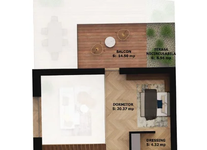 Apartament nou, 2 camere, 281 800 Euro. Comision 0.