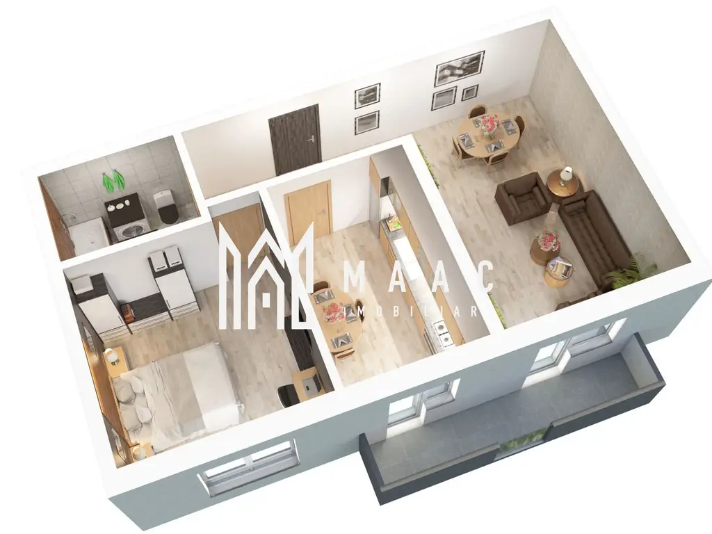 Apartament NOU | 2 camere | 56 mp | Comision 0 | Doamna Stanca