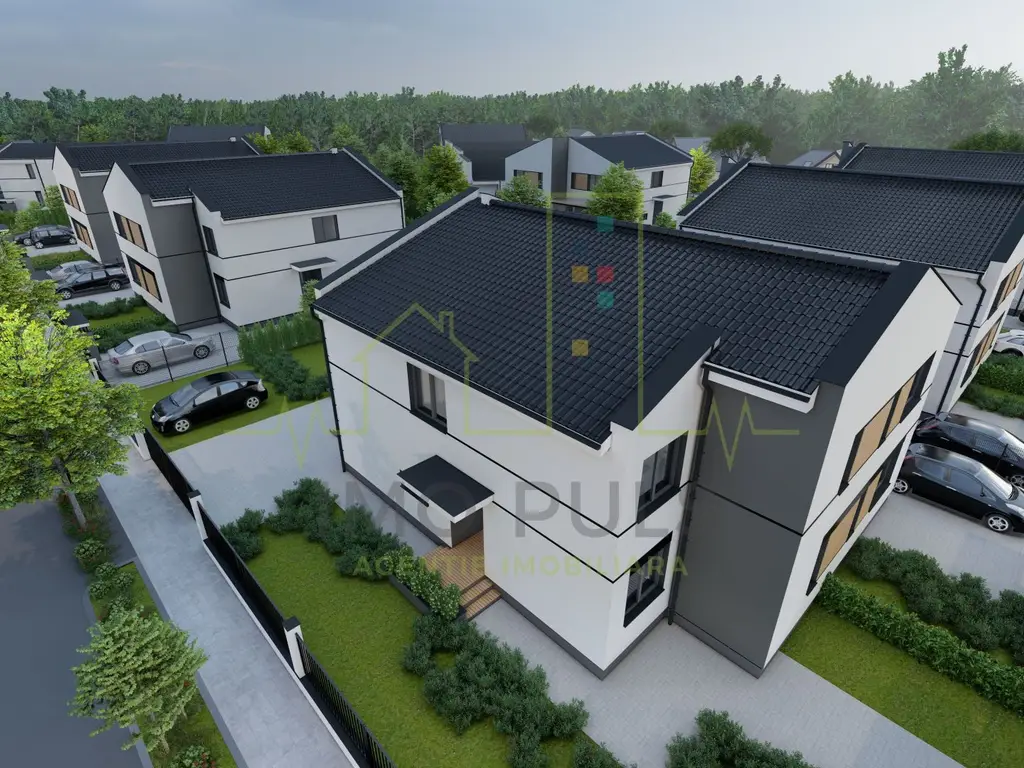 Duplex. Teren 380. 5 Camere. 3 Bai. Mosnita