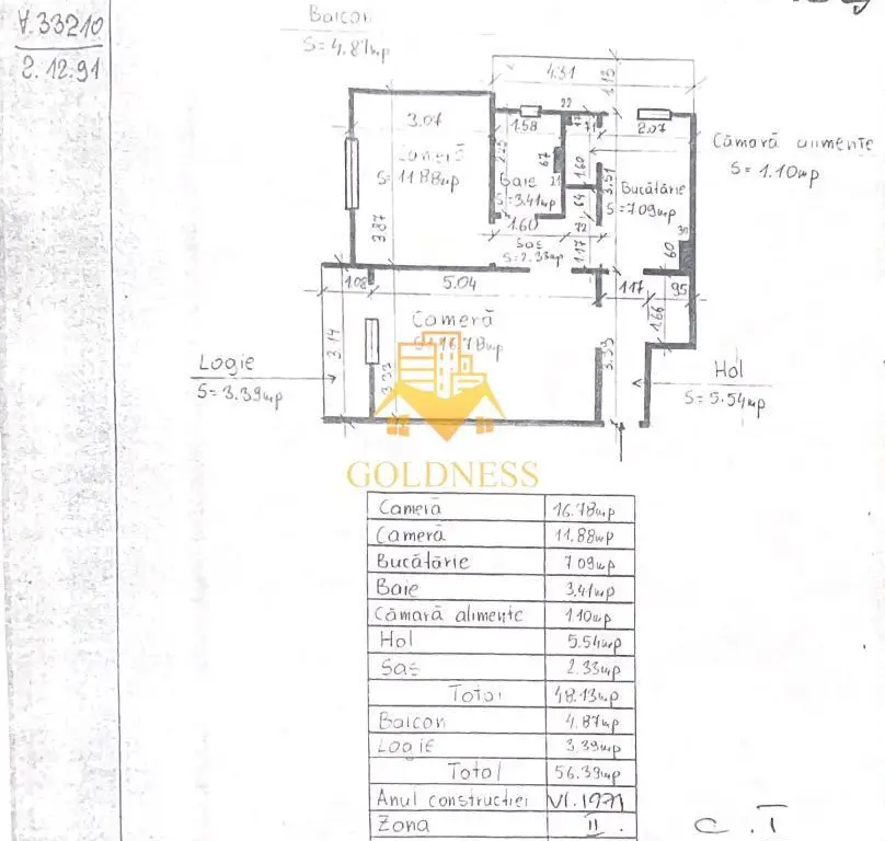 Apartament 2 camere deco Gheorgheni, Interservisan,2 balcoane,56 mp!