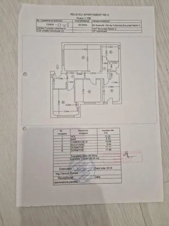 Vanzare apartament 3 camere, Bucureşti, Sector 3, Str Ilioara