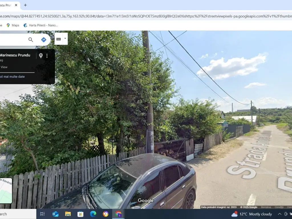 Teren intravilan de vânzare – 2200 mp, Pitești, str. Bananai
