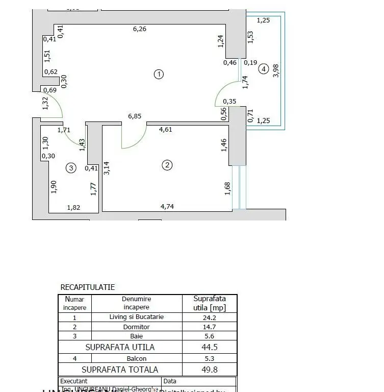 OCAZIE Apartament 2 camere 50mp finalizat vedere ext Cortina North