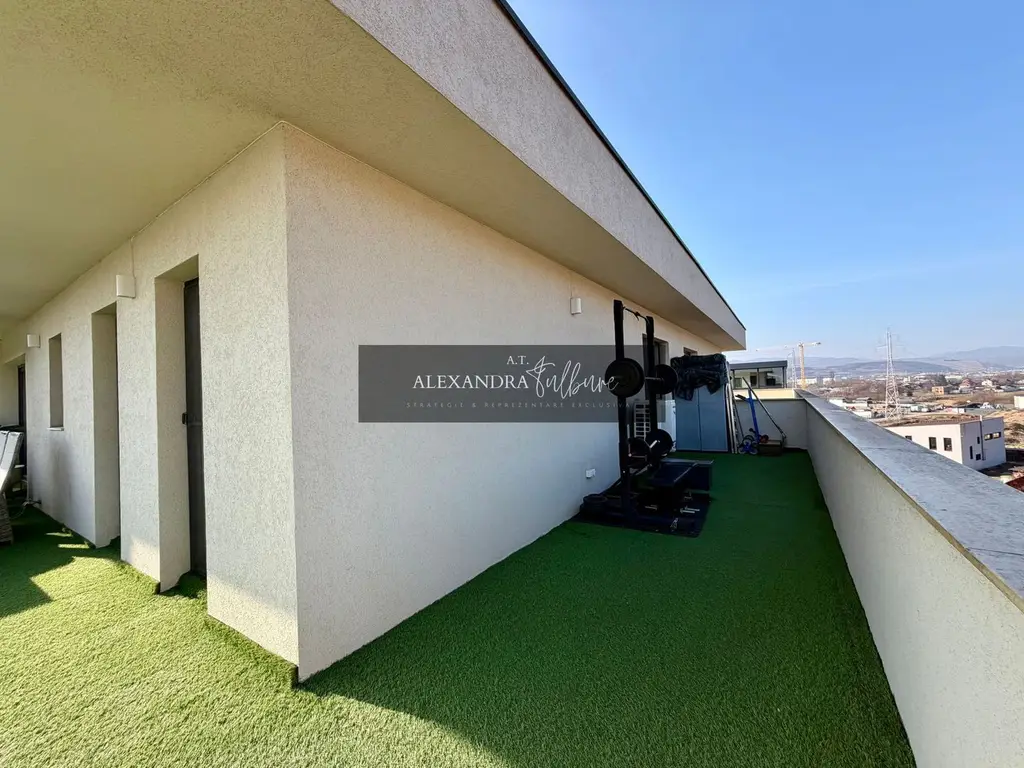Penthouse de vanzare | 3 camere | 2 bai | 76mp | terasa 76mp | garaj