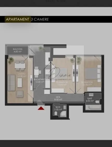 Apartament 3 camere Atria Urban Resort Sos Chitilei I parcare I COM 0%