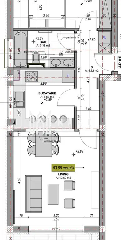 Apartament 2 camere finisat la cheie I 54 mp I Balcon I Parcare