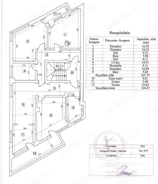 BLOC cu 3 apartamente de 2 camere si 3 garsoniere, DECOMANDATE