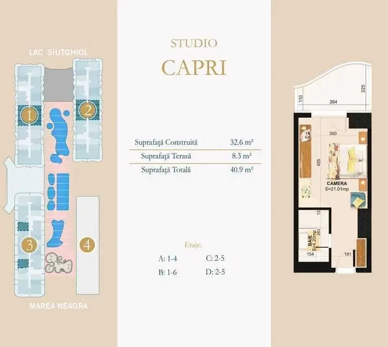 Studio tip Capri Nordis Mamaia