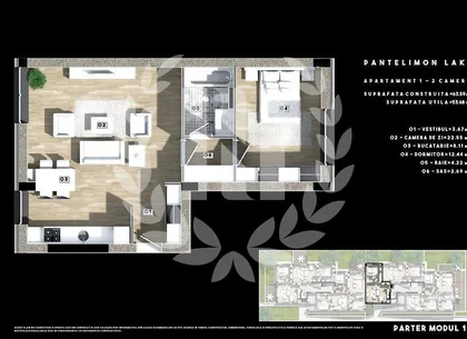 2 CAMERE ZONA VERDE LACUL PANTELIMON