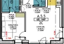 Stațiunea Mamaia - Vânzare apartament cu 2 camere, 2 bai si terasa