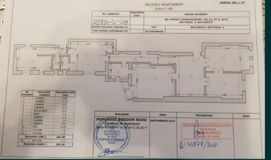Proprietar,100 metri utili - apartament excelent poziționat pe bulevar