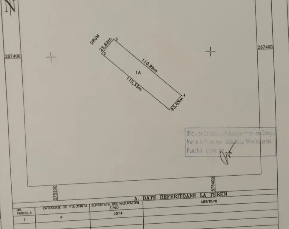Teren intravilan Drumul Fermei