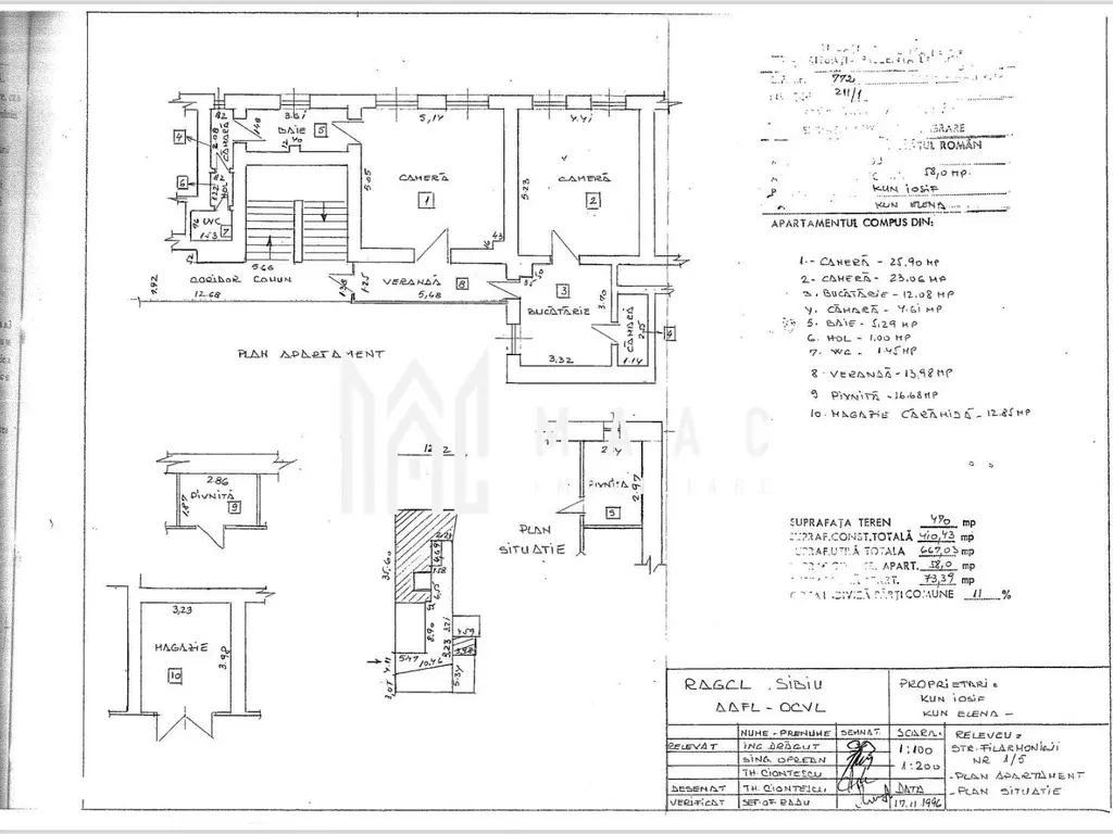 Apartament 4 camere | Ultracentral Sibiu | 88 mp, 2 băi