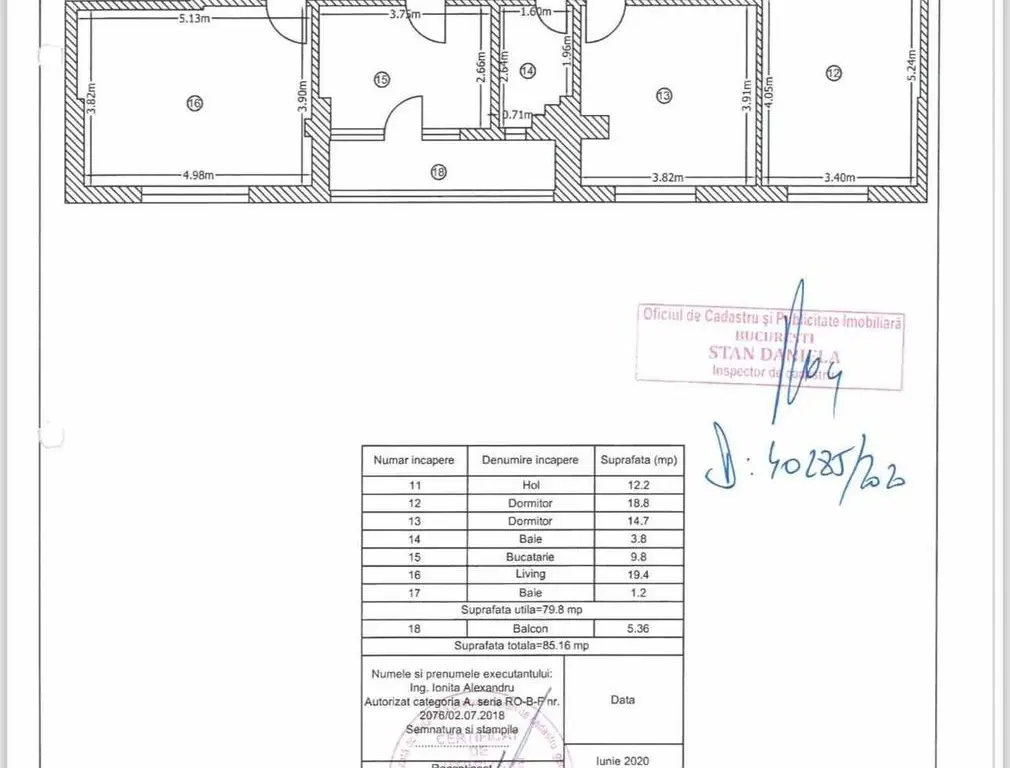 Apartament 3 camere, 85mp, parcare subterana, zona 1 Decembrie 1918