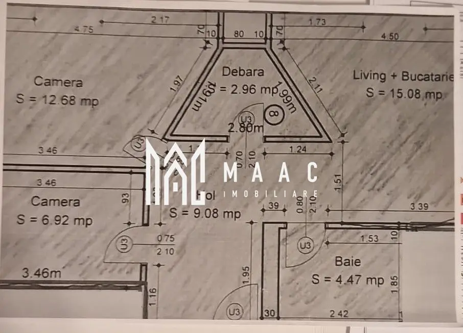 Apartament 2 camere I Etaj 2 I 51 mpu I Investitie I Piata Cluj