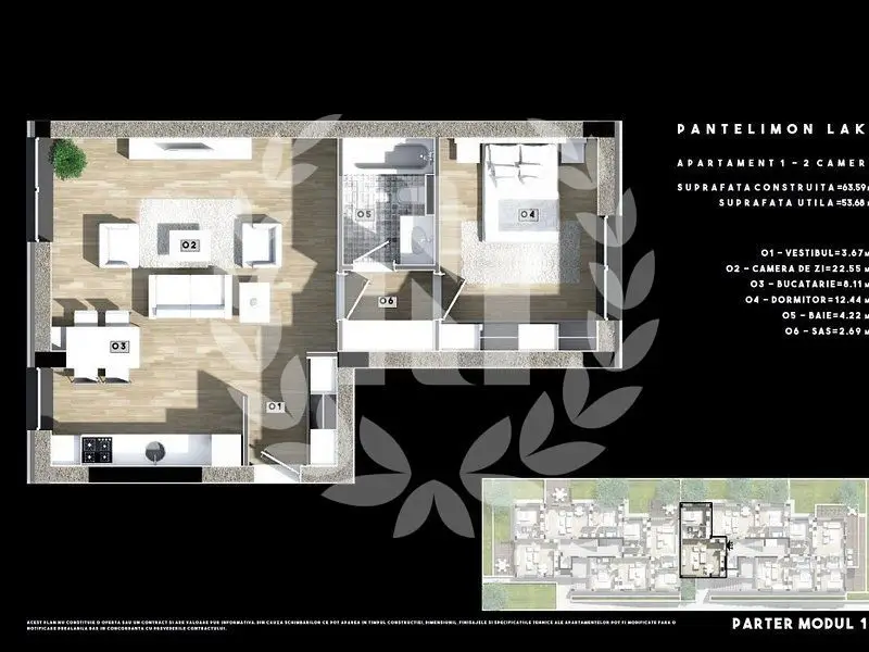 2 CAMERE ZONA VERDE LACUL PANTELIMON