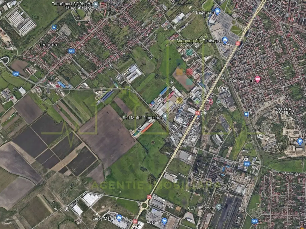 Parcela teren in zona industriala Freidorf.