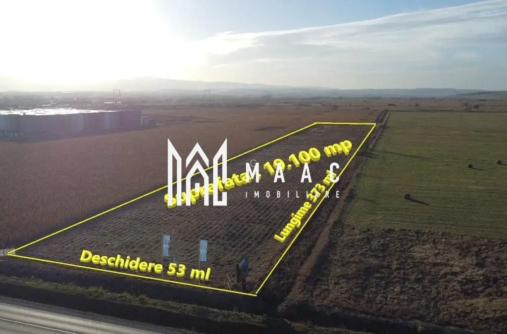 Teren industrial/ comercial I 19.100 mp I Front 53ml I DN14