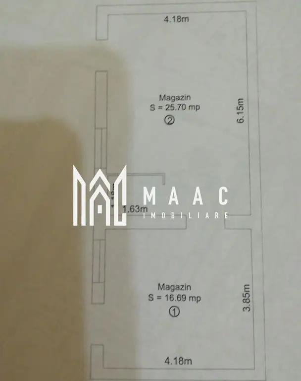 Spațiu comercial | 42,39MPU | Zona Centrală | Acces stradal