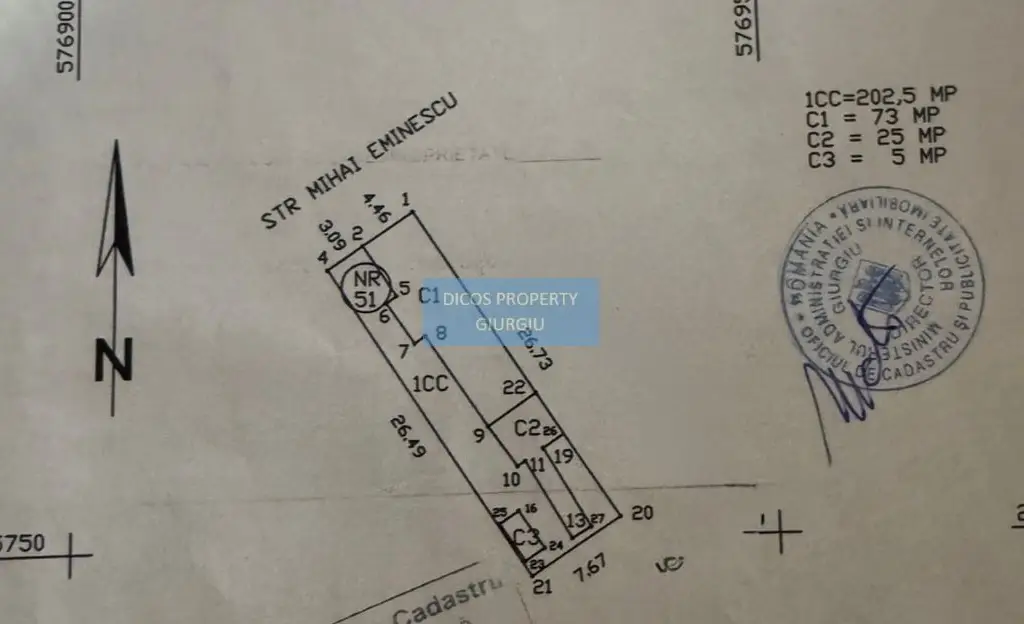 Casă cu teren și anexe – str. Mihai Eminescu