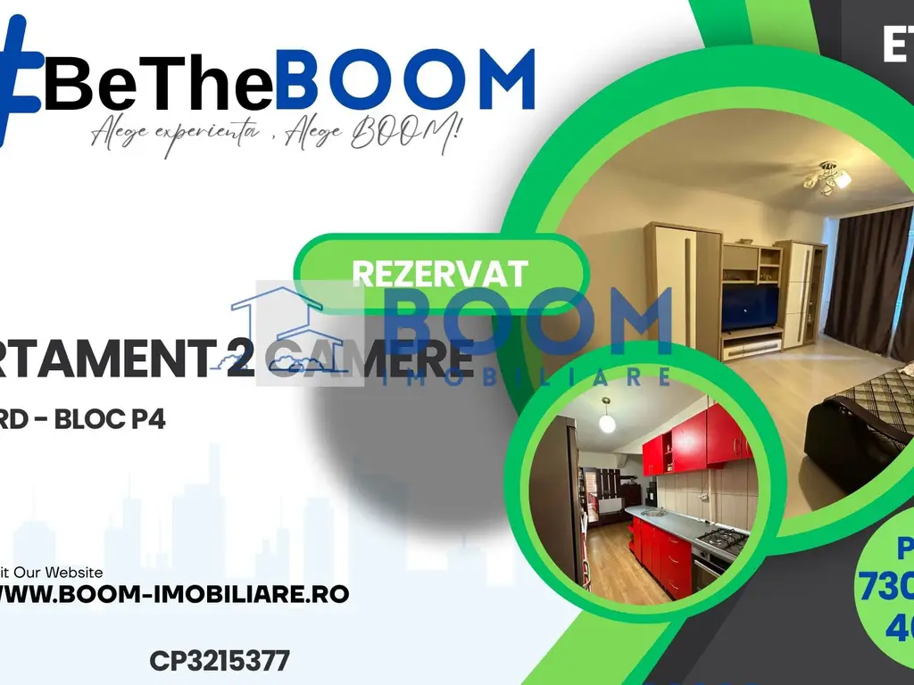 Apartament 2 camere Zona Nord | Etaj 1 | Complet mobilat si utilat