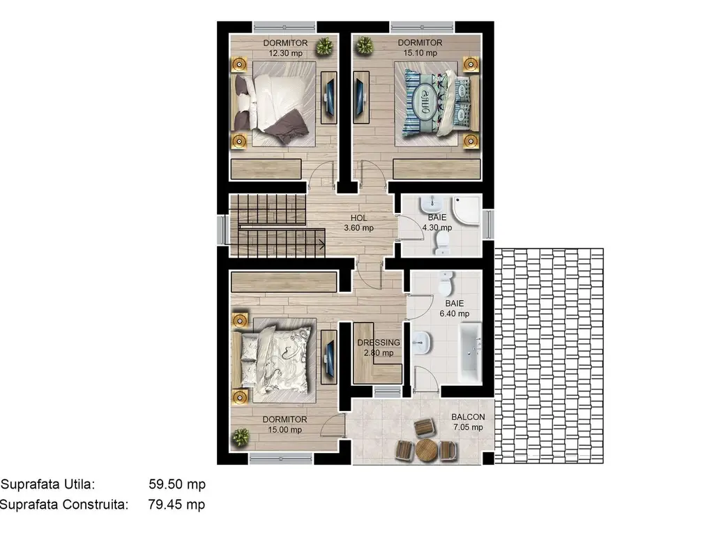 Casa individuala 4 camere 3 bai garaj Cartier Izvor Tarlungeni Brasov