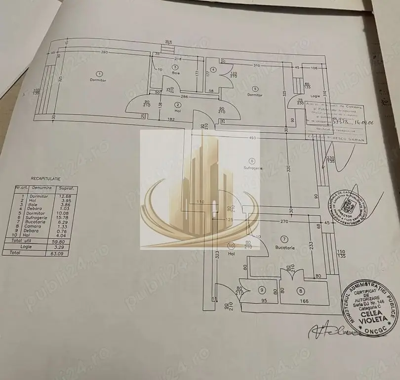 Apartament 3 camere–poziție excelentă, comision 0% – INSTITUT