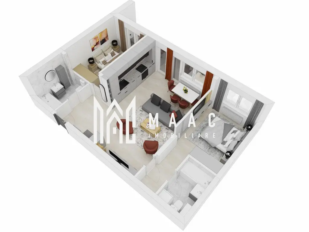 Apartament 3 camere I 64 mp I Sibiu I Doamna Stanca I 2 băi I balcon 10 mp