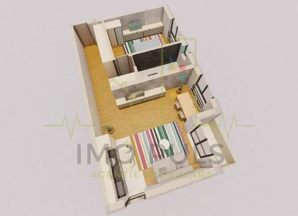 Apartament 2 camere. Sanandrei. Finisat la "Cheie"