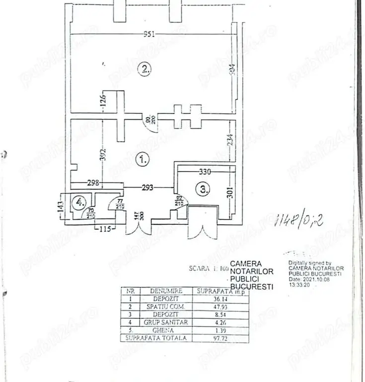 BRASADAS închiriază Spatiu Comercial 108mp Mosilor