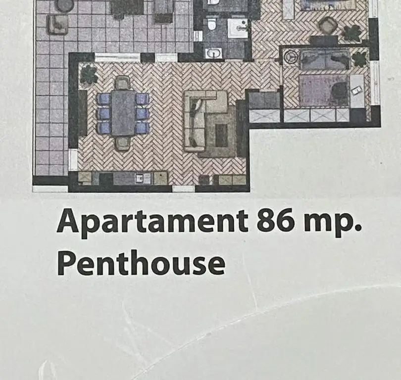 BRASADAS vinde penthouse 2 cam semifinisat-Smalard City.